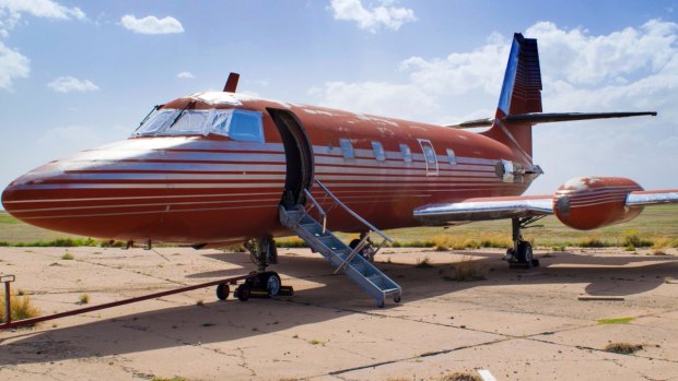 The private jet once owned by Elvis Presley.