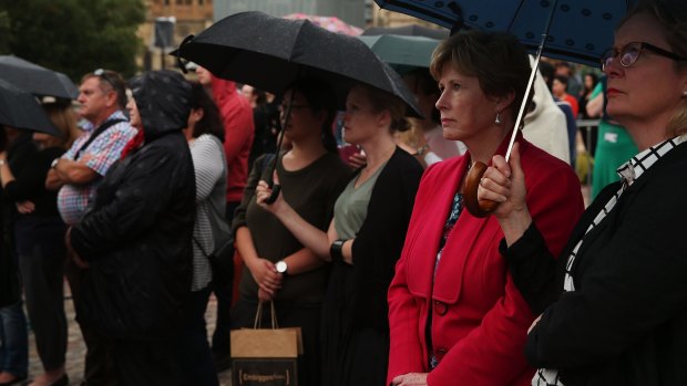 Greens leader Christine Milne was one of the politicians at the vigil. 