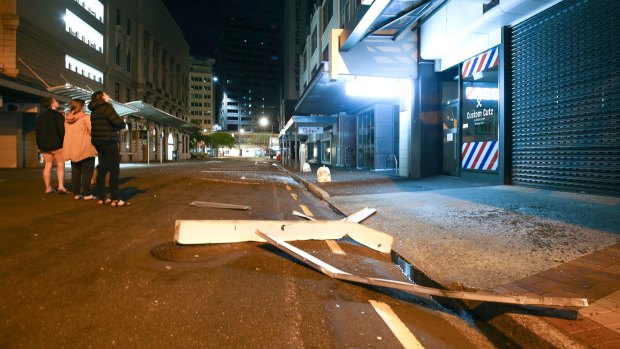 WELLINGTON, NEW ZEALAND - NOVEMBER 14: after an earthquake on November 14, 2016 in Wellington, New Zealand. The 7.5 magnitude earthquake struck 20km south-east of Hanmer Springs at 12.02am and triggered tsunami warnings for many coastal areas. (Photo by Hagen Hopkins/Getty Images)