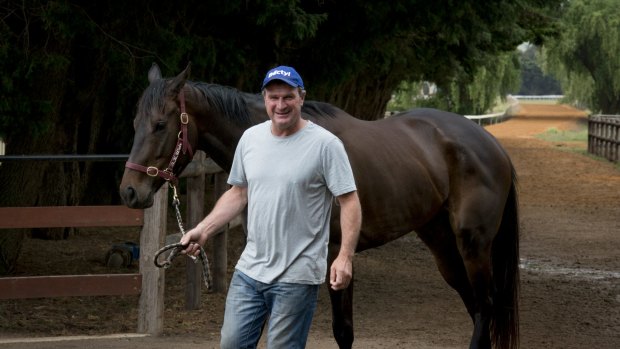 Melbourne Cup winning trainer Darren Weir at his base in Miners Rest.