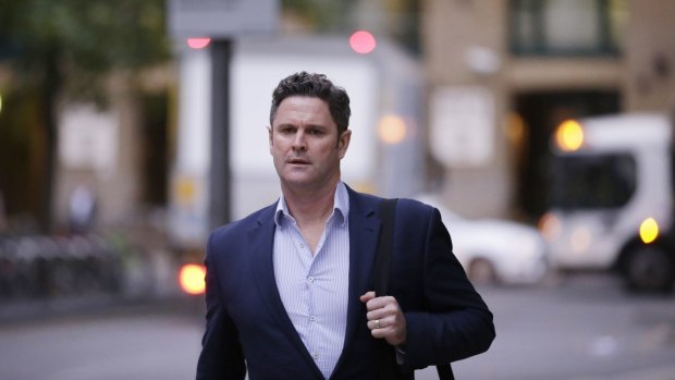 Chris Cairns arrives at Southwark Crown Court on Monday.