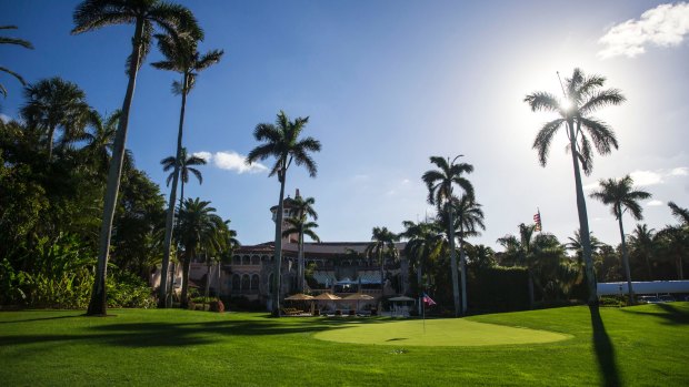The Mar-a-Lago resort, the so-called winter White House, in Palm Beach, Florida.