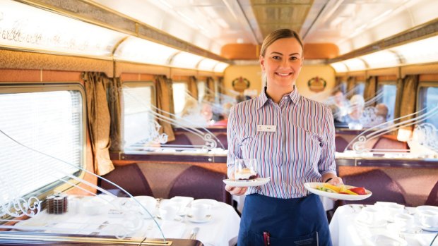 The train's Queen Adelaide dining car.