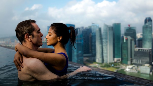 Adam Williams (James Nesbitt) with new love Angela (Karen David). 