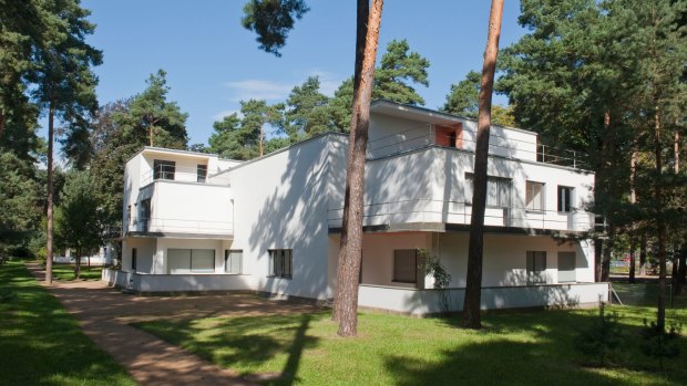 Dessau Masters' Houses (1925-26) by Walter Gropius.