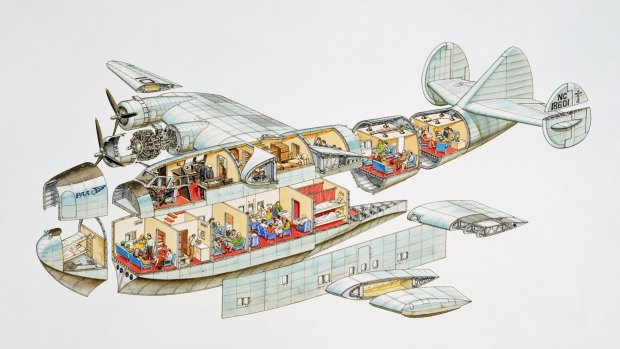 The Boeing 314 'flying boats' were like flying premium first class with a suite in an airliner today.