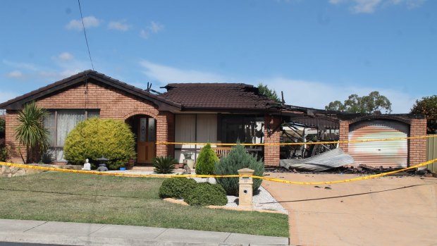 A home in Crest Park Parade, Queanbeyan, has been destroyed by fire overnight.