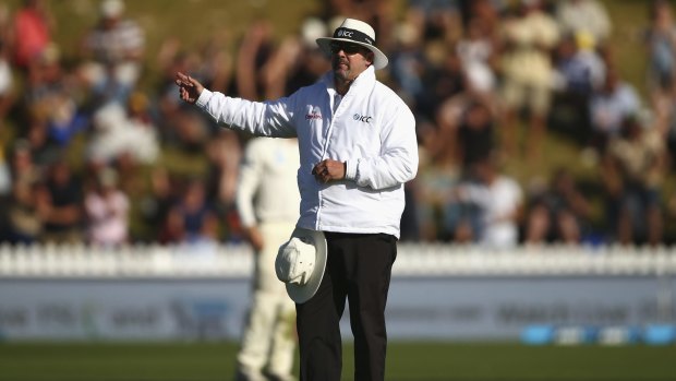 No-ball: Replays showed umpire Richard Illingworth made the wrong call, but the hosts had no avenue to appeal.