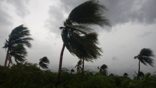 Hurricane Matthew makes its way across Haiti.