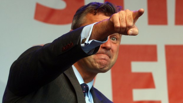 Norbert Hofer candidate for presidential elections of Austria's Freedom Party reacts with supporters in Vienna on Friday.