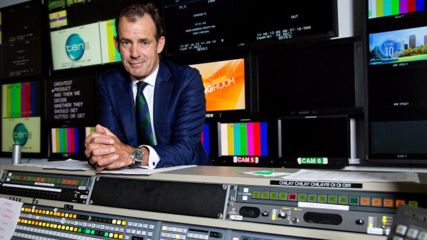 Network Ten's chief executive, Paul Anderson. The company's shares have recently hit record lows. 