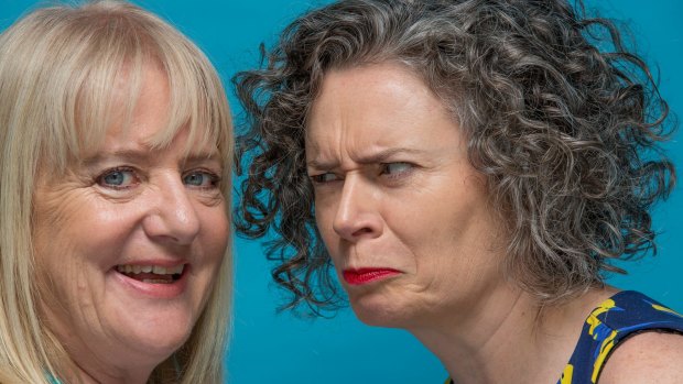 Great mates: comedians Denise Scott (left) and Judith Lucy. 