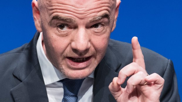 Pulling the strings: FIFA President Gianni Infantino.