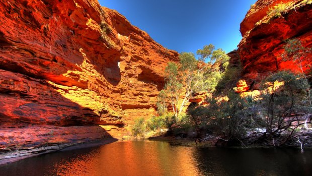 A spectacular gorge in the red  centre of Australia.