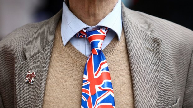 Britons are wearing, and waving, the Union Jack in the run-up to the Brexit poll on June 23. 