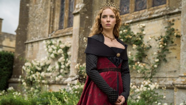 Jodie Comer plays Lizzie as rival families battle for control of the  throne in <i>The White Princess</I>.