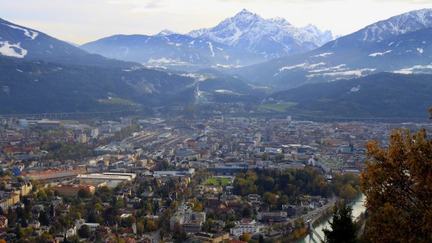 Innsbruck, the capital of Austria's Tirol region.