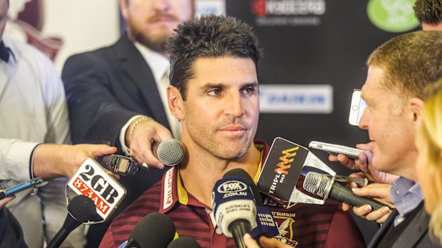 Meet the press: Sea Eagles coach Trent Barrett.