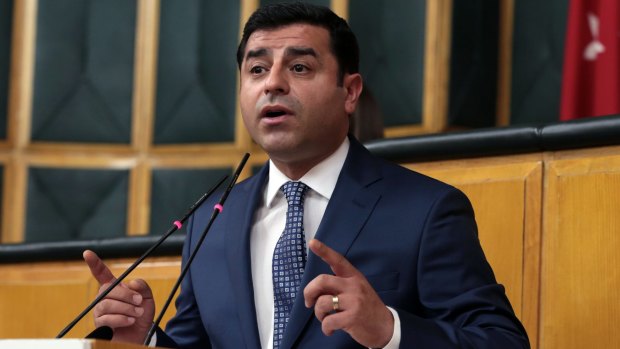 Selahattin Demirtas, the leader of the pro-Kurdish Peoples' Democratic Party.