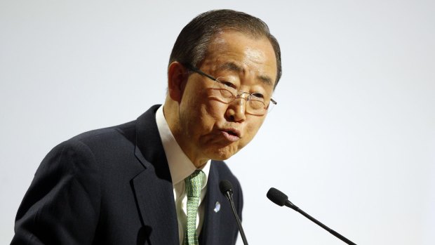 United Nations Secretary General Ban Ki-moon said political momentum towards a new global deal 'may not come again'.