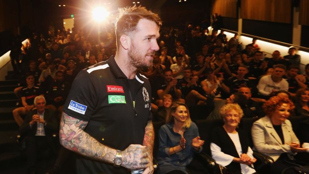 Swansong: The Collingwood faithful gave him one last hurrah on August 23, 2016.