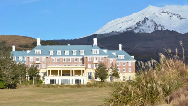 The Chateau Tongariro Hotel.