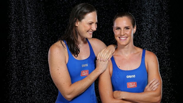Relaxed approach: Cate and Bronte Campbell are part of the record-breaking 4x100m women's relay team.