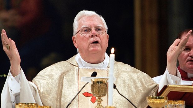  Cardinal Bernard Law celebrates Mass in Rome, Italy, in 2004.