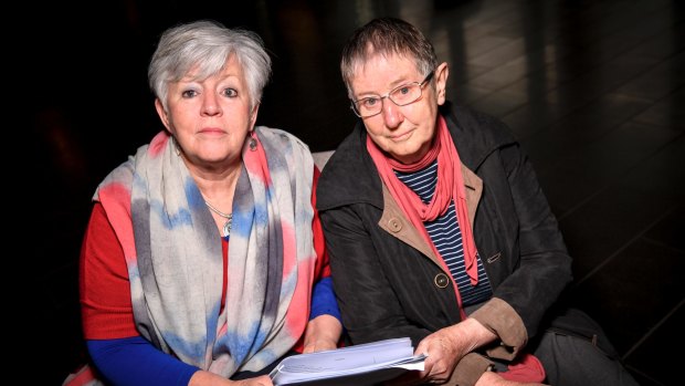 Pamela Curr and Sister Brigid Arthur.