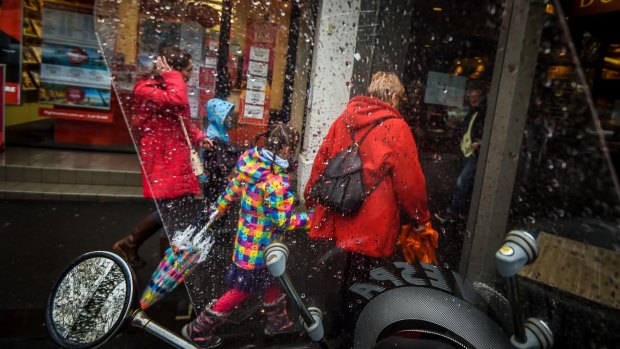 Many Melburnians were caught in Tuesday's downpour. 