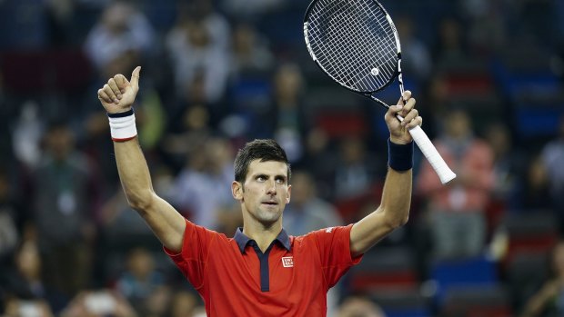 Through to the semi-finals: Novak Djokovic.