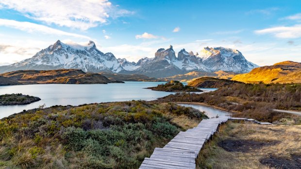 Stunning remote destinations, like Torres del Paine National Park, Chile (pictured) are a draw-card for travellers seeking adventure and self-rejuvenation. 