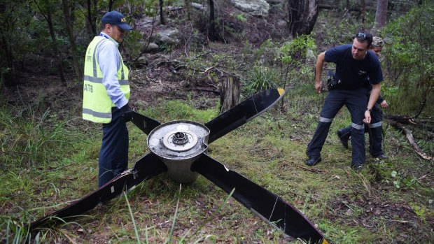 The propeller was later found in bushland in Revesby.