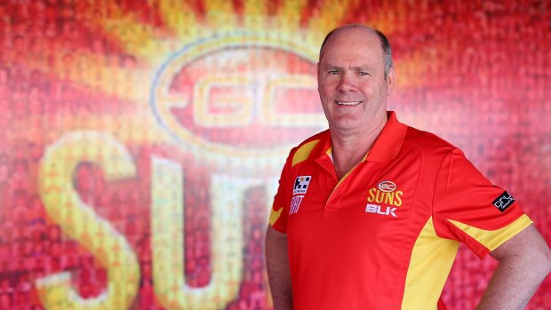 Rodney Eade poses for the cameras at Friday's media conference.