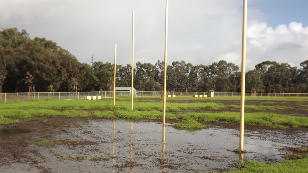 In the winter the oval is waterlogged and entirely unusable 