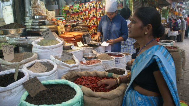 Asia's biggest wholesale spice market is concentrated in a small area in Old Delhi.