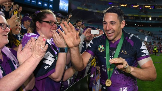 Melbourne Storm hero Billy Slater is set to play on in 2018.