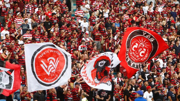Passionate: Wanderers fans.