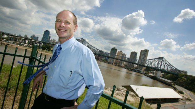 Campbell Newman, pictured during his first council campaign in 2004.