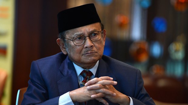 Former Indonesian president Bacharuddin Habibie.