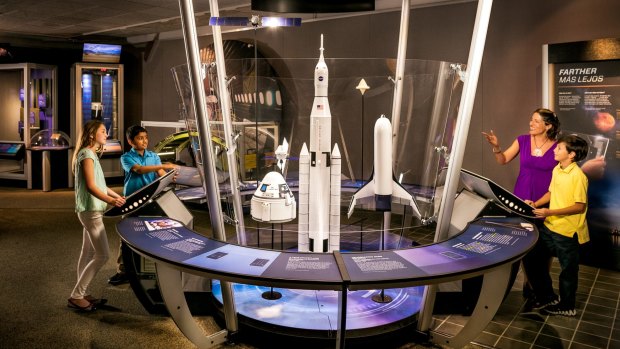 Above and Beyond, an incredible interactive exhibition presented by Boeing and developed in collaboration with NASA and the Smithsonian National Air and Space Museum, has opened in Canberra at Questacon.