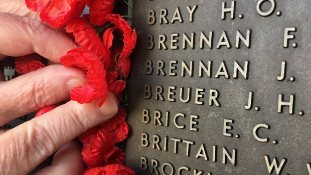 Complete strangers searched for the name of Jack Breuer at the Australian War Memorial.