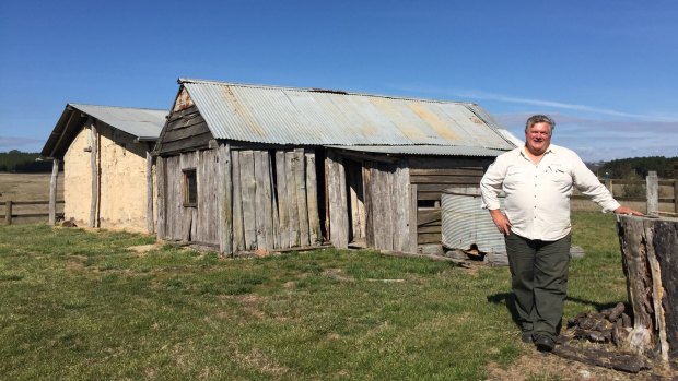 Col Schofield, a senior ranger with the ACT Parks and Conservation Service, at the Glenburn Homestead, on the newly opened Glenburn Heritage Trail. 