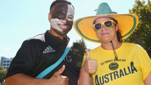 It was a friendly rivalry between Australian and New Zealand fans.