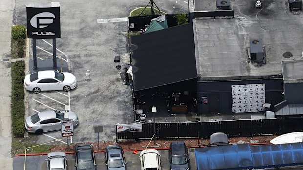 The Pulse nightclub the day after the worst shooting in US history.