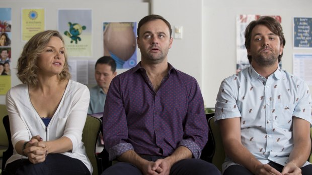 Darren McMullen and Gyton Grantley in <i>House Husbands</i>, which was a highlight for Nine.