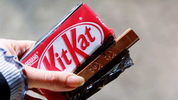 Nestle, maker of Kit Kats, was knocked out of the top 10 list.