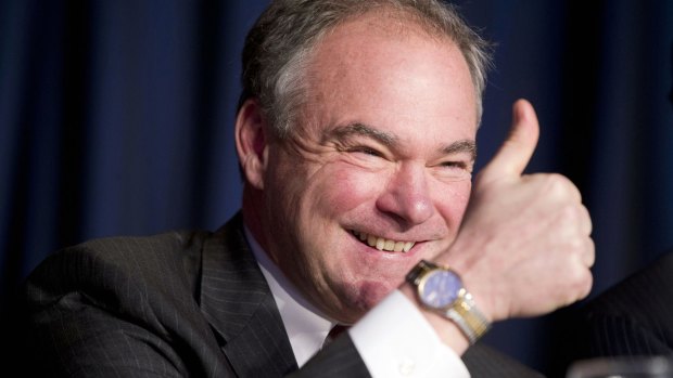 Virginia Senator and now Democratic vice-president hopeful Tim Kaine.