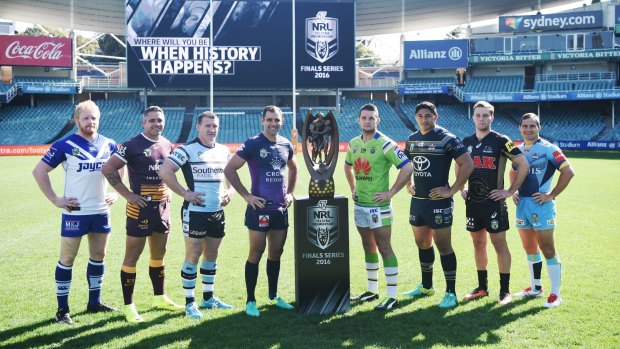 Jarrod Croker was the odd-man out at the NRL finals launch on Monday.