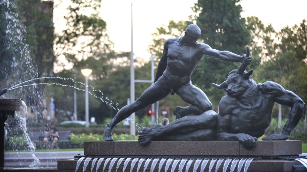 The Archibald Fountain in Sydney's Hyde Park. 